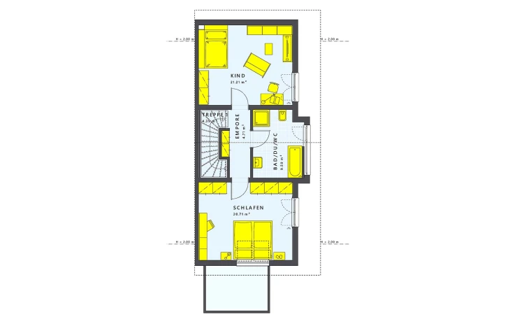 Living Haus - Musterhaus SOLUTION 117 L V3 Dachgeschoss