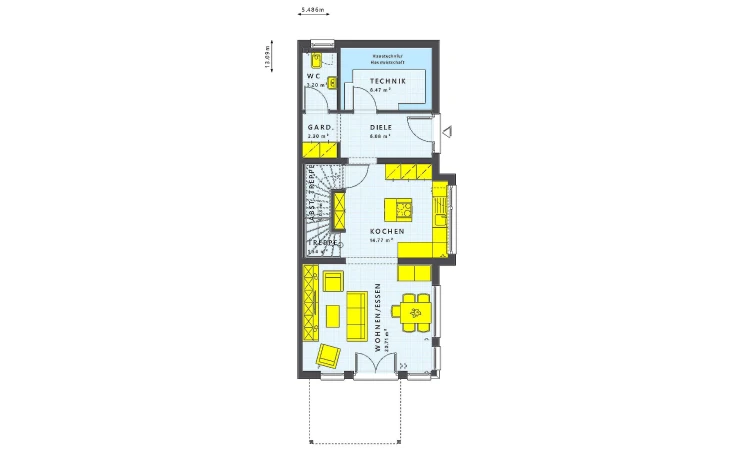 Living Haus - Musterhaus SOLUTION 117 L V3 Erdgeschoss
