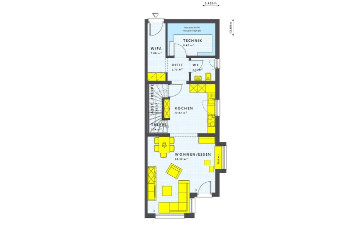 Living Haus - Musterhaus SOLUTION 117 XL V4 Erdgeschoss