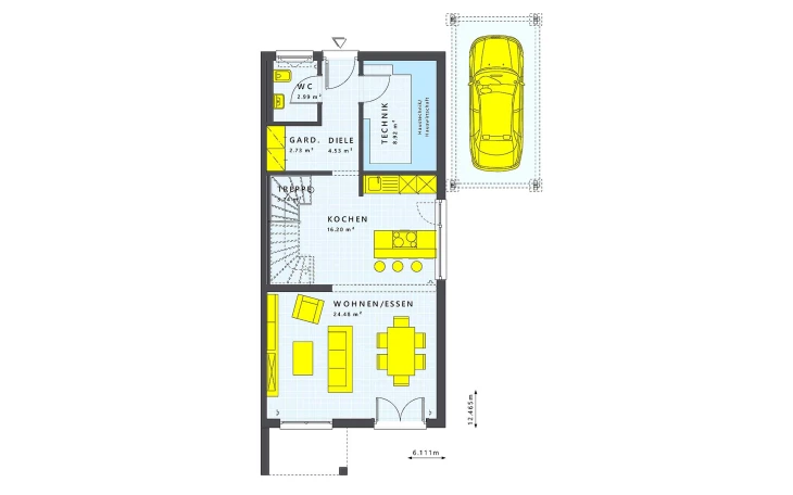 Living Haus - Musterhaus SOLUTION 125 L V3 Erdgeschoss
