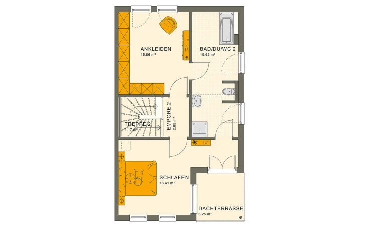 Living Haus - Musterhaus SOLUTION 126 XL V5 Dachgeschoss