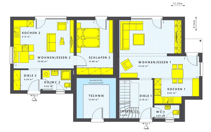 Living Haus - Musterhaus SOLUTION 183 V2 Erdgeschoss
