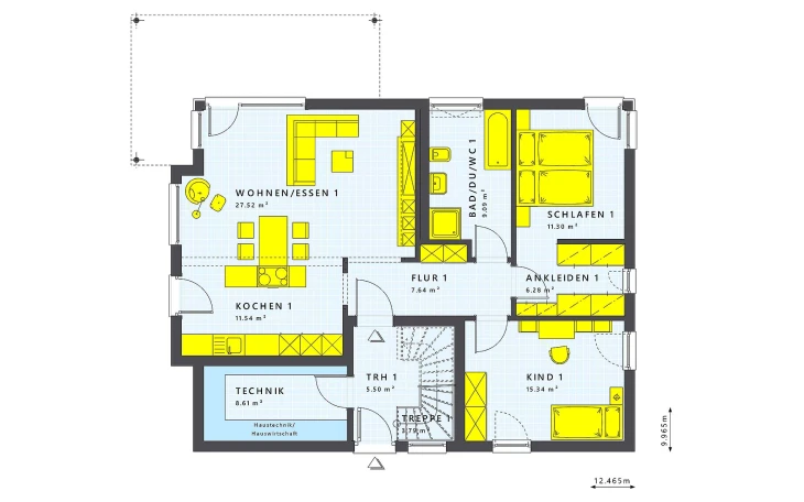 Living Haus - Musterhaus SOLUTION 204 V8 L Erdgeschoss
