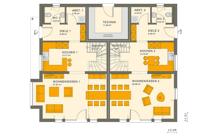 Living Haus - Musterhaus SOLUTION 242 V3 Erdgeschoss