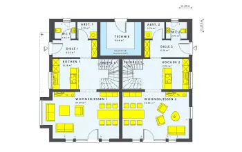 Grundriss Designerhaus SOLUTION 242 V3 von Living Haus