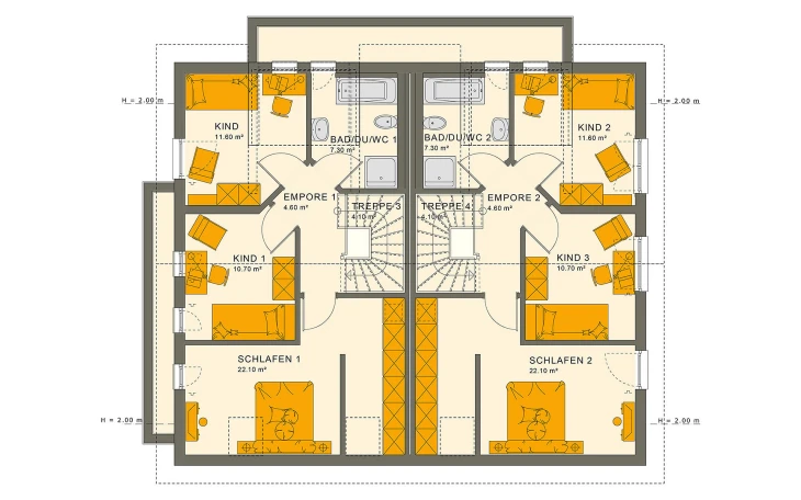 Living Haus - Musterhaus SOLUTION 242 V4 Dachgeschoss