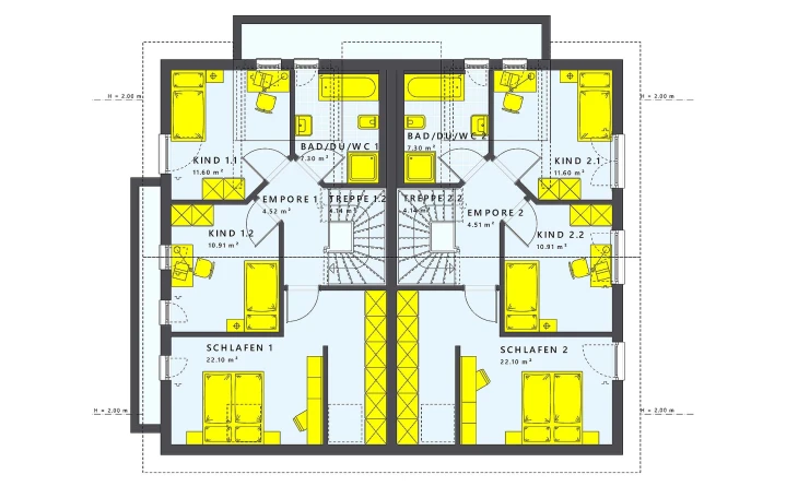 Living Haus - Musterhaus SOLUTION 242 V4 Dachgeschoss