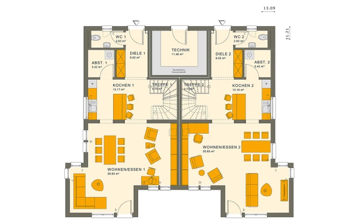 Living Haus - Musterhaus SOLUTION 242 V6 Erdgeschoss