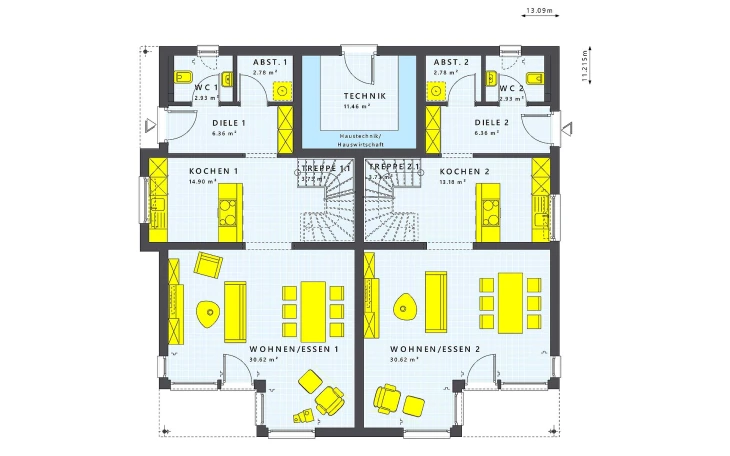 Living Haus - Musterhaus SOLUTION 242 V7 Erdgeschoss