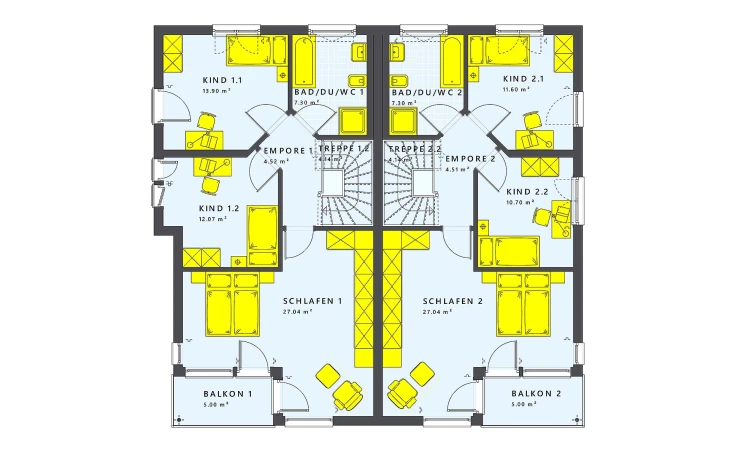 Living Haus - Musterhaus SOLUTION 242 V7 Obergeschoss