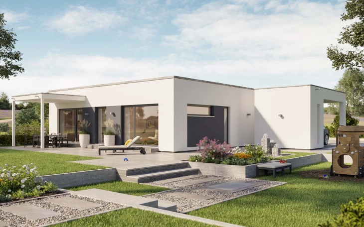 Bungalow SOLUTION 82 V4 von Living Haus