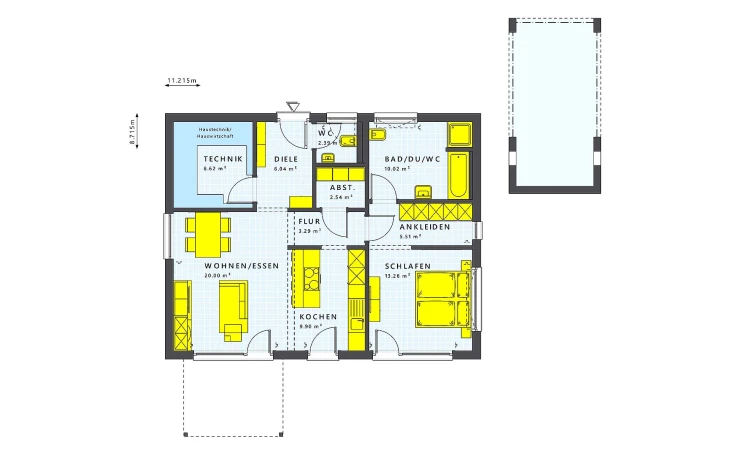 Living Haus - Musterhaus SOLUTION 82 V4 Erdgeschoss