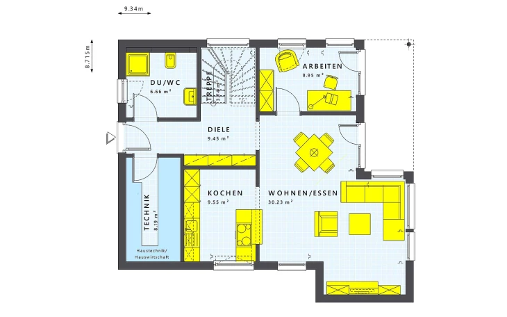 Living Haus - Musterhaus SUNSHINE 136 V8 Erdgeschoss