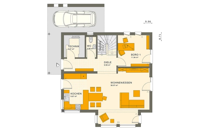 Living Haus - Musterhaus SUNSHINE 143 Mülheim-Kärlich Erdgeschoss