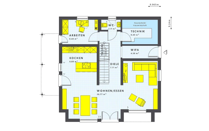 Living Haus - Musterhaus SUNSHINE 154 V4 Erdgeschoss