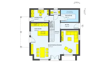 Grundriss Familienhaus SUNSHINE 154 V4 von Living Haus
