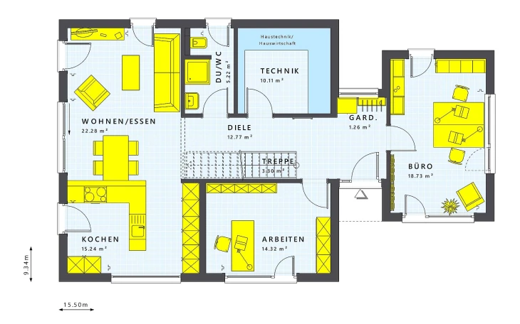 Living Haus - Musterhaus SUNSHINE 157 Fellbach Erdgeschoss