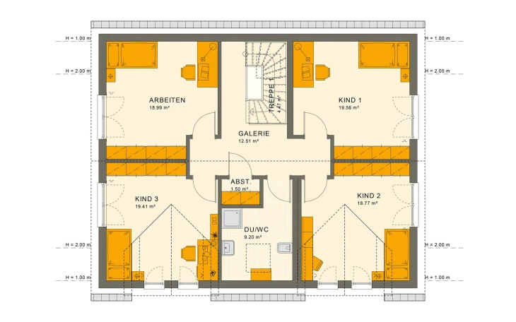 Living Haus - Musterhaus SUNSHINE 210 V2 Dachgeschoss