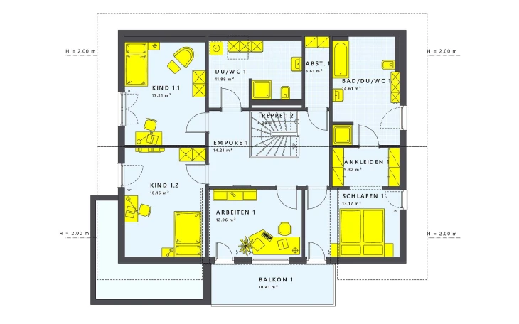 Living Haus - Musterhaus SOLUTION 230 V5 Dachgeschoss