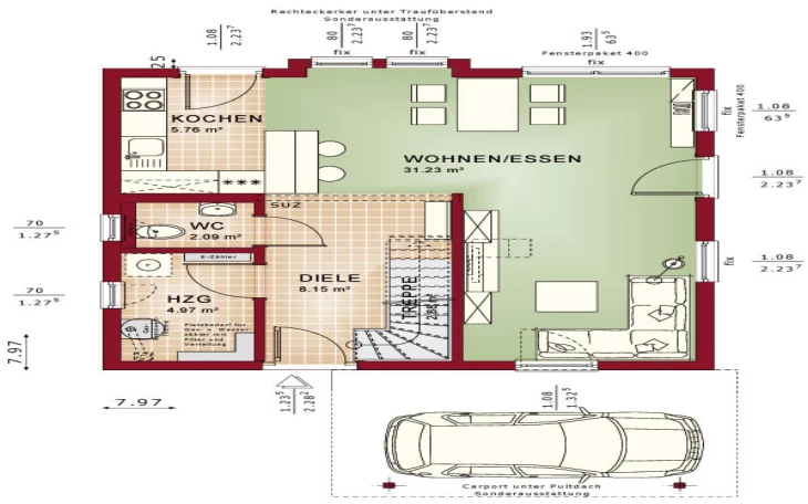 Living Haus - Musterhaus Solution 100 V6 Erdgeschoss