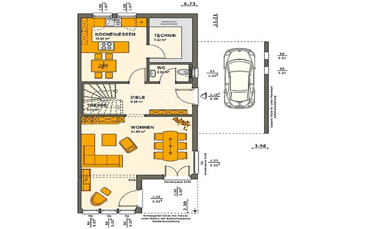 Living Haus - Musterhaus SOLUTION 126 L V5 Erdgeschoss