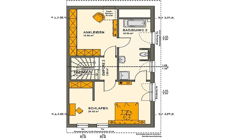 Living Haus - Musterhaus SOLUTION 126 XL V4 Dachgeschoss