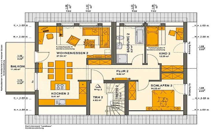 Living Haus - Musterhaus SOLUTION 204 V2 L Dachgeschoss