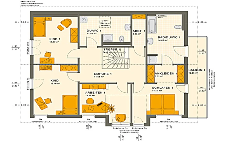 Living Haus - Musterhaus SOLUTION 230 V4 Dachgeschoss