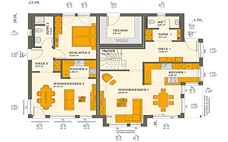 Living Haus - Musterhaus SOLUTION 230 V4 Erdgeschoss