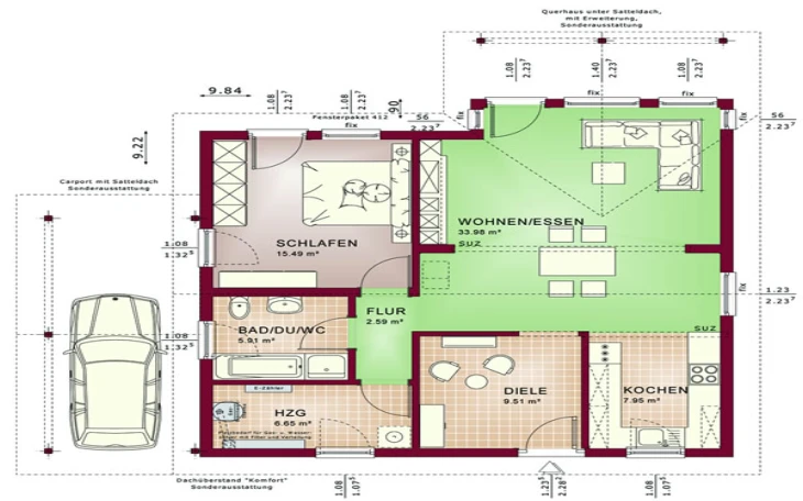 Living Haus - Musterhaus Solution 78 V2 Erdgeschoss