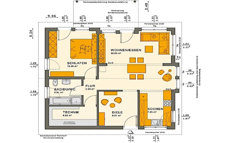Living Haus - Musterhaus SOLUTION 78 V6 Erdgeschoss
