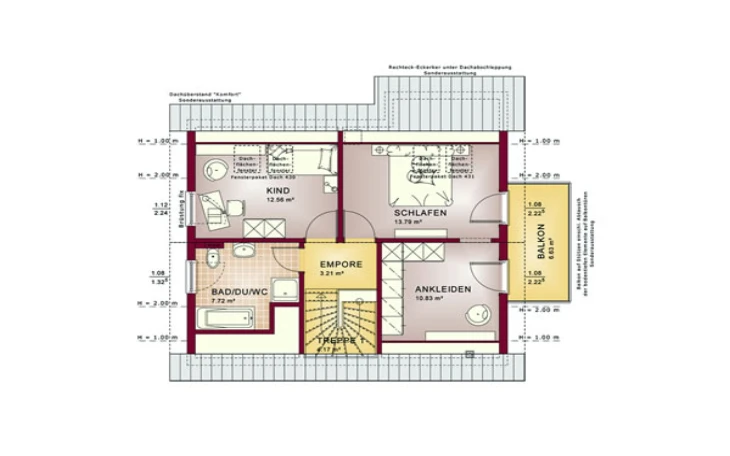 Living Haus - Musterhaus Sunshine 123 V2 Dachgeschoss