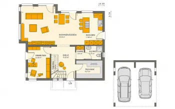 Grundriss Familienhaus SUNSHINE 165 V2 von Living Haus