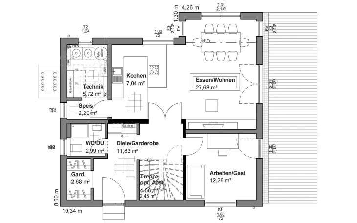 LUXHAUS - Musterhaus Flachdach M Erdgeschoss