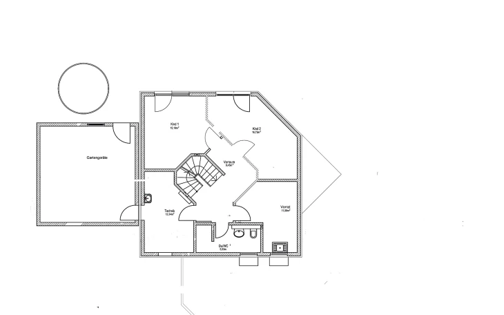 LUXHAUS - Musterhaus Satteldach Landhaus 144 Keller