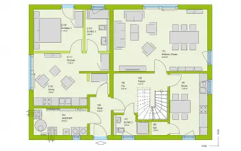 Grundriss Familienhaus FamilyStyle 20.01 S von massa haus