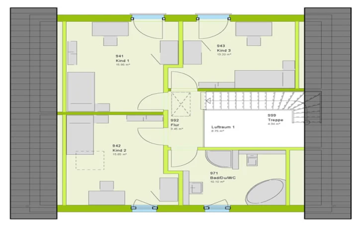 massa haus - Musterhaus LifeStyle 2 Dachgeschoss