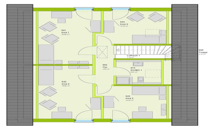 massa haus - Musterhaus LifeStyle 5 Dachgeschoss