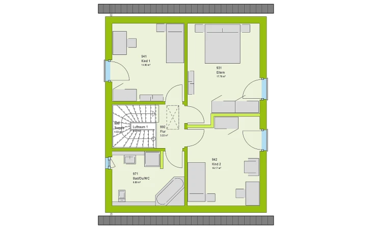 massa haus - Musterhaus LifeStyle 13.03 S Dachgeschoss