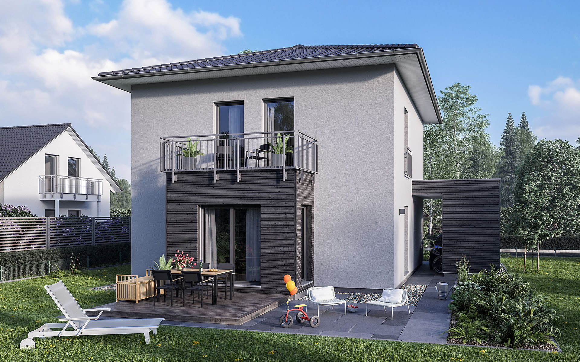 Musterhaus Fertighaus LifeStyle 13.10 W von massa haus GmbH