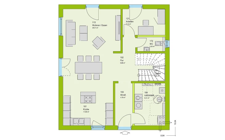 massa haus - Musterhaus LifeStyle 14.04 S Erdgeschoss