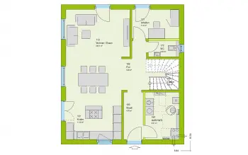 Grundriss Stadtvilla / Villa LifeStyle 14.04 W von massa haus