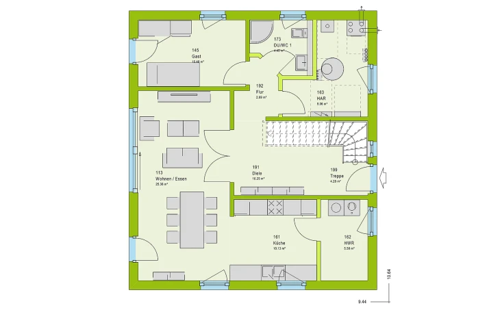 massa haus - Musterhaus LifeStyle 16.04 S Erdgeschoss