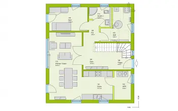 Grundriss Familienhaus LifeStyle 16.04 S von massa haus