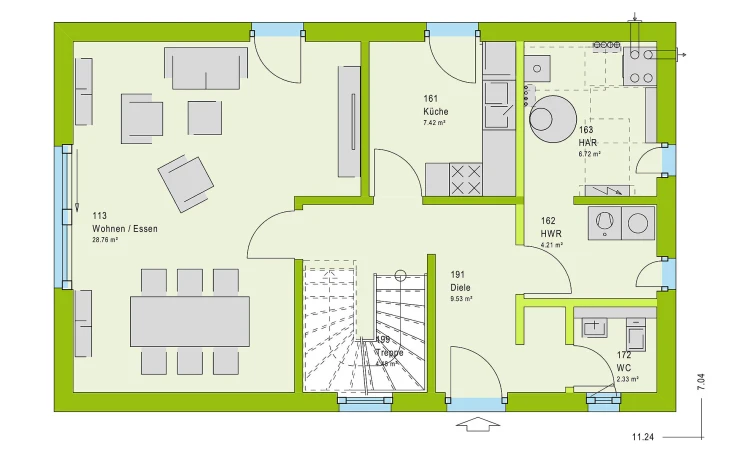 massa haus - Musterhaus LifeStyle 19.01 S Erdgeschoss