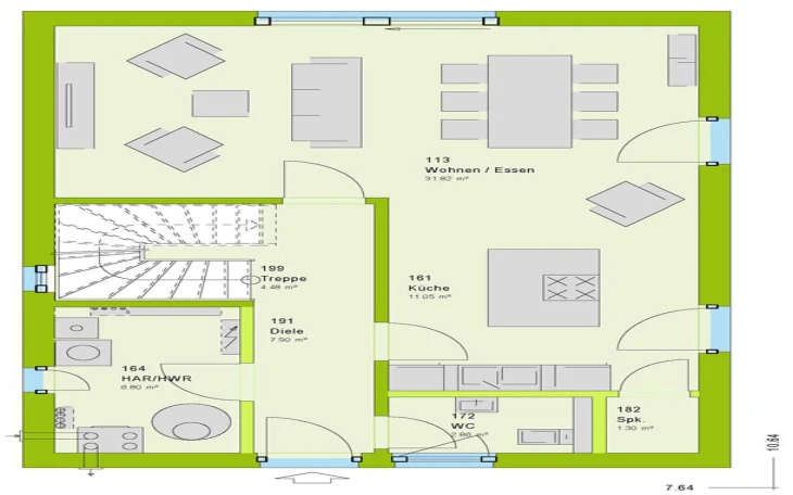 massa haus - Musterhaus LifeStyle 28 Erdgeschoss