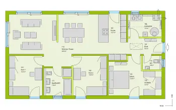 Grundriss Bungalow ComfortStyle 11.02 S von massa haus