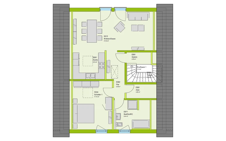 massa haus - Musterhaus FamilyStyle 17.01 S Dachgeschoss