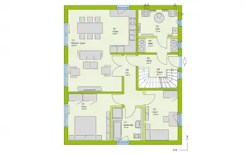 Grundriss Familienhaus FamilyStyle 17.01 S von massa haus