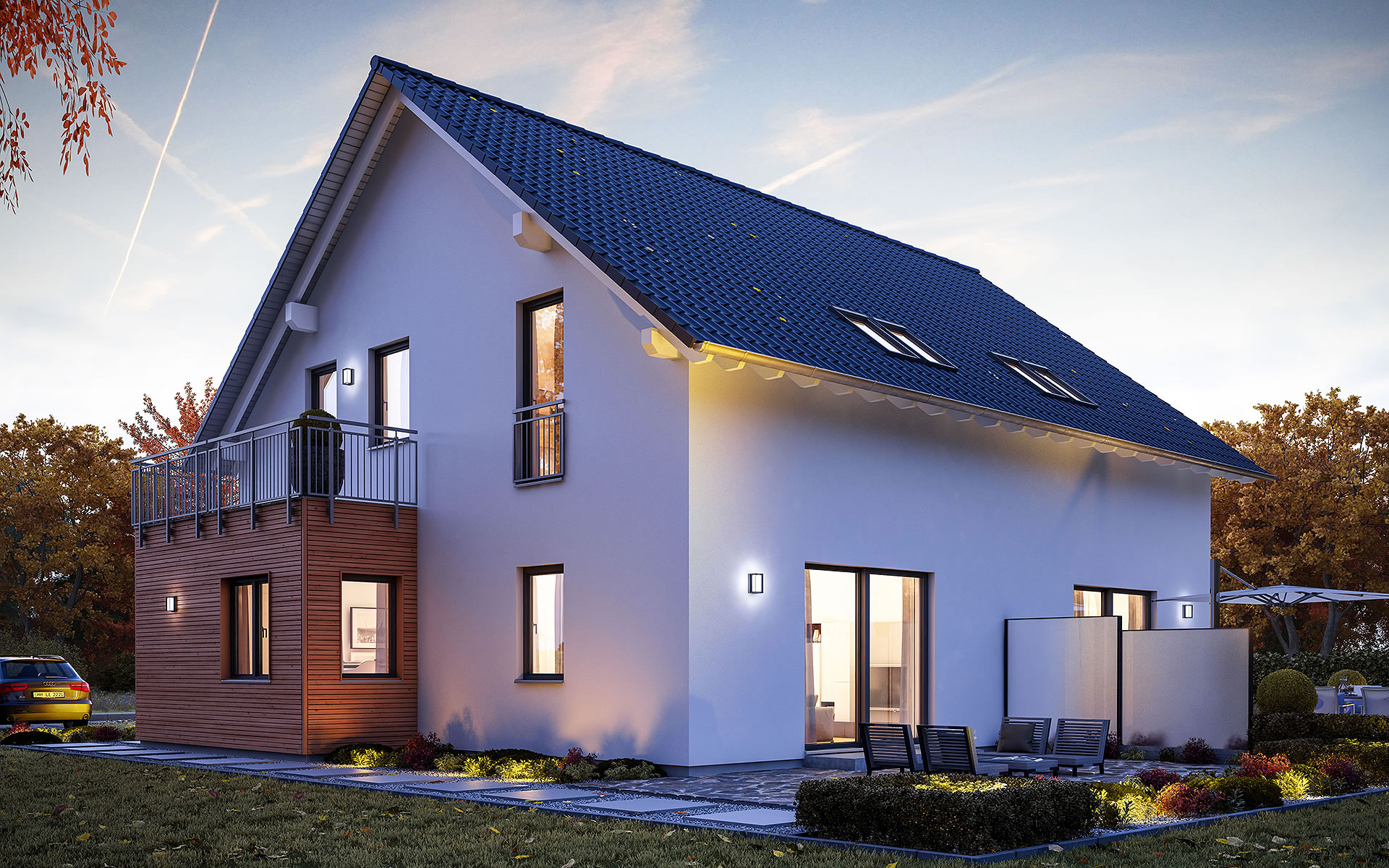 Musterhaus Fertighaus FamilyStyle 21.02 S von massa haus GmbH